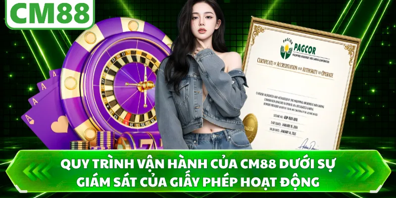 Quy trình vận hành của CM88 dưới sự giám sát của giấy phép hoạt động